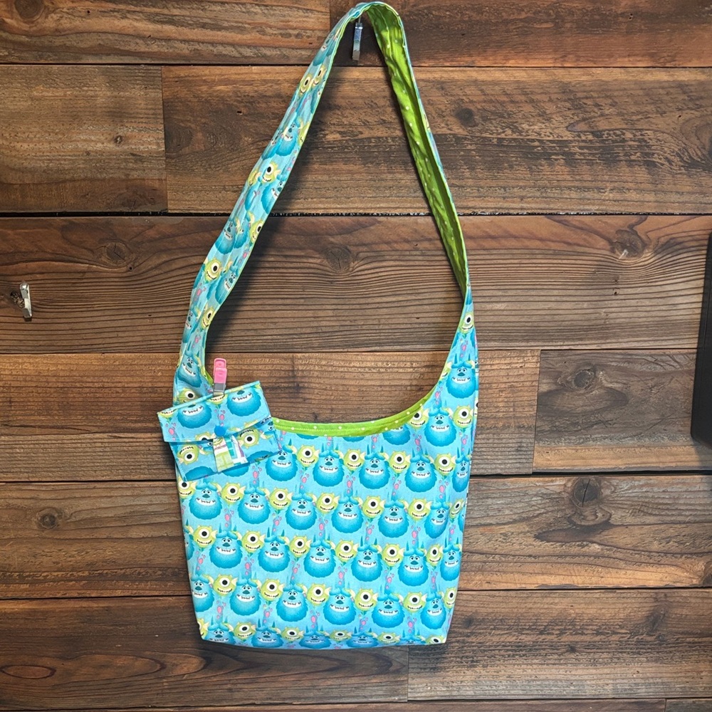 Monsters inc handmade bag with wallet